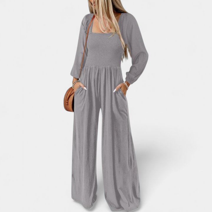 KISHA™ - Chic Loose Overall Wide Leg Jumpsuit