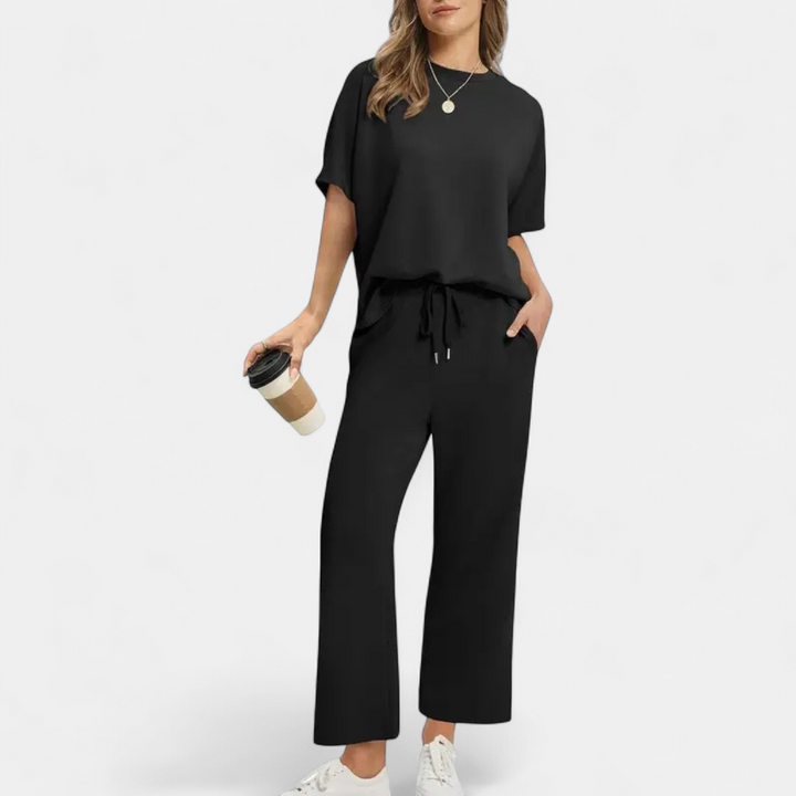 JULIE™ – Women's Oversized Cropped Lounge Set