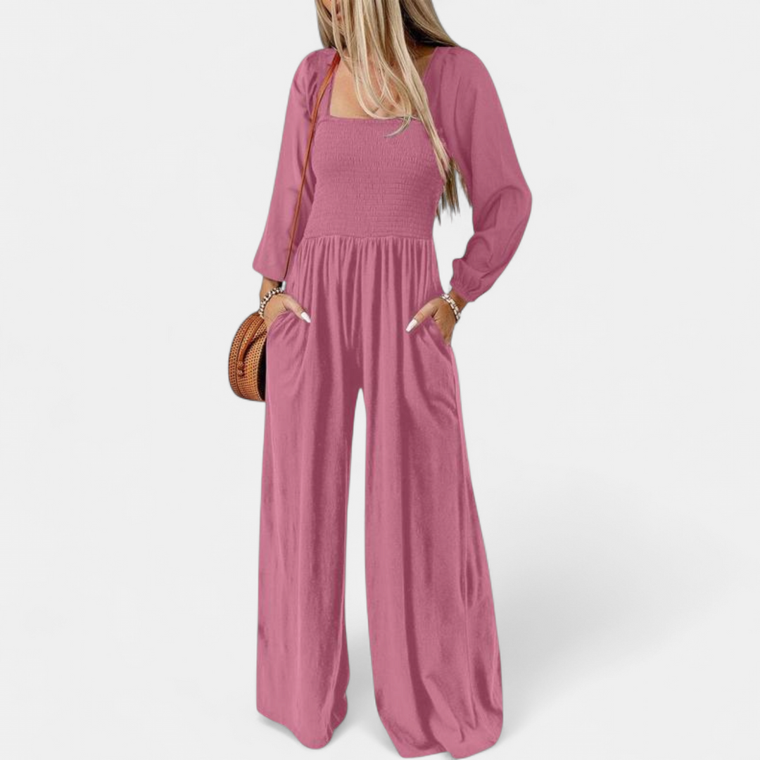 KISHA™ - Chic Loose Overall Wide Leg Jumpsuit