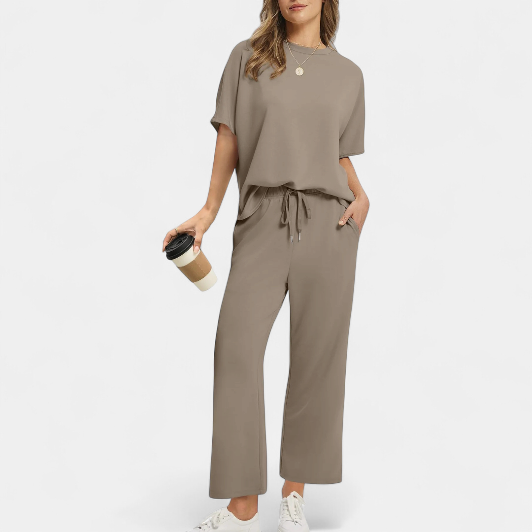 JULIE™ – Women's Oversized Cropped Lounge Set