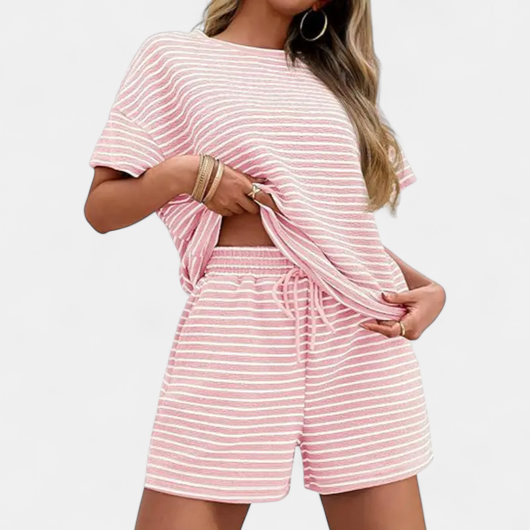 LOLA™ – Striped Relaxed Lounge Pajama Set