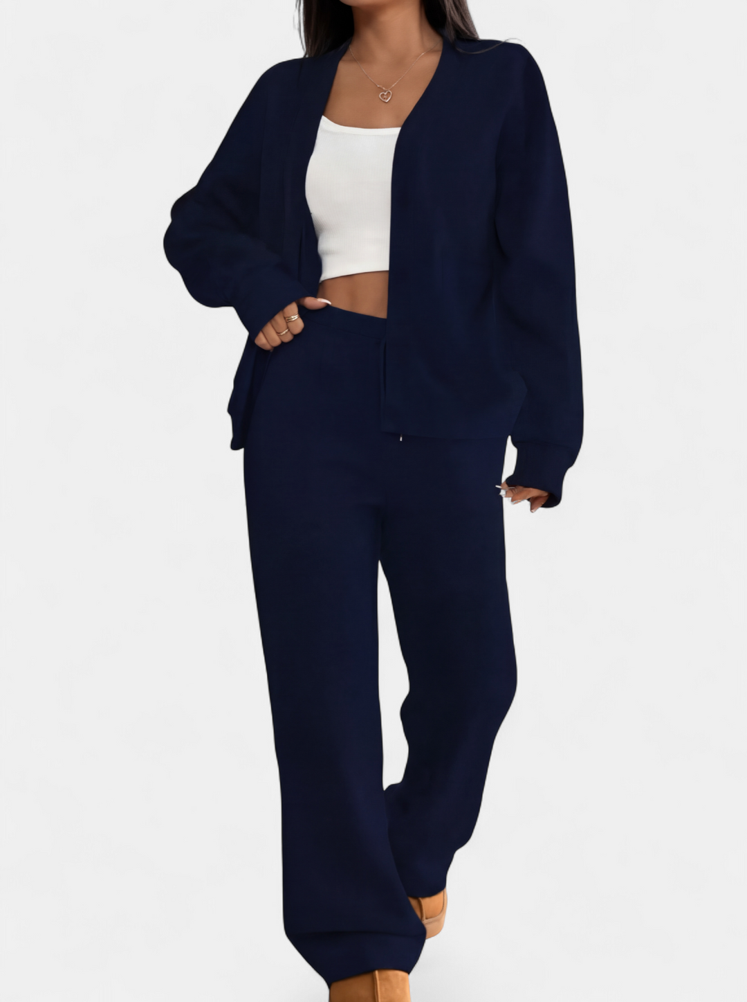 LAUREL™ – Casual Cardigan & Lounge Trousers Matching Set