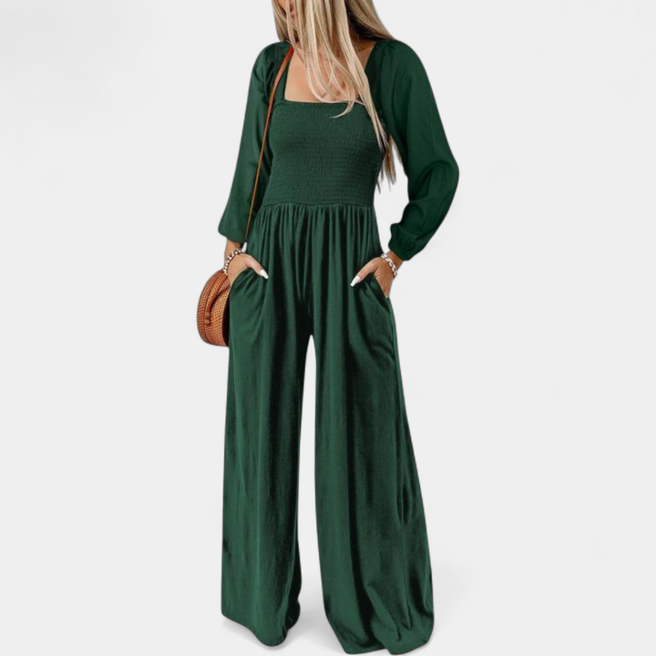 KISHA™ - Chic Loose Overall Wide Leg Jumpsuit