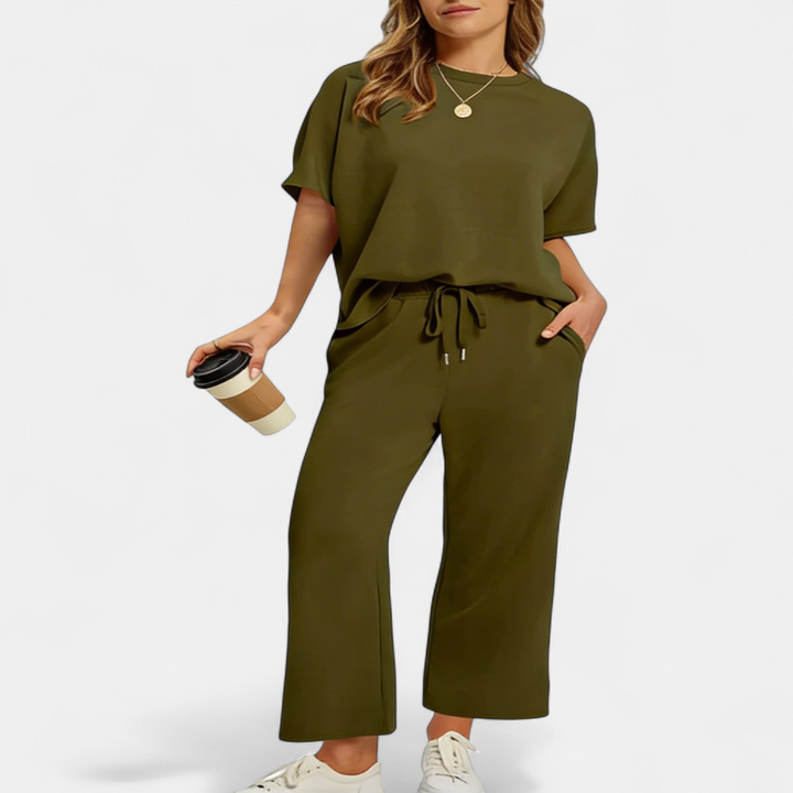 JULIE™ – Women's Oversized Cropped Lounge Set