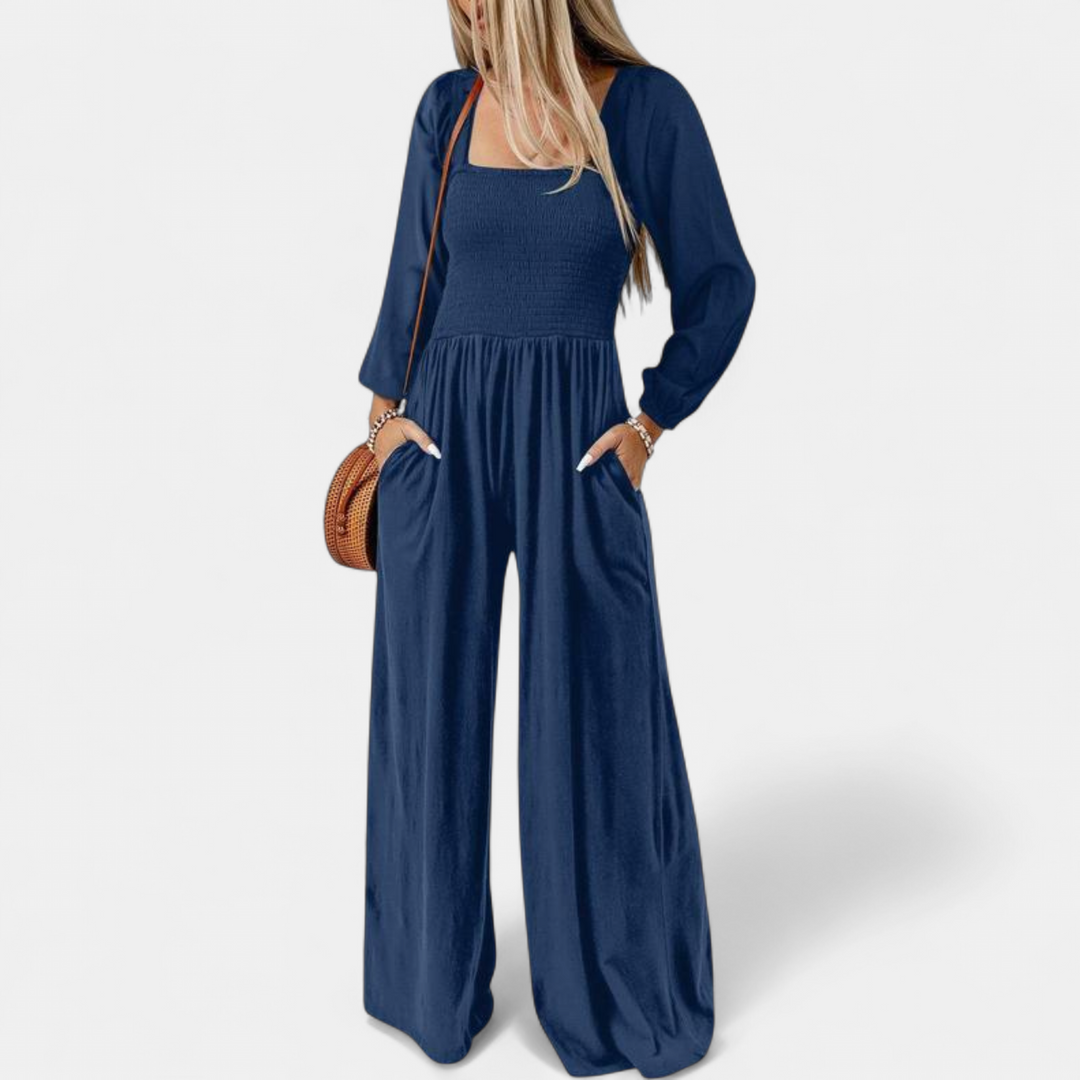 KISHA™ - Chic Loose Overall Wide Leg Jumpsuit