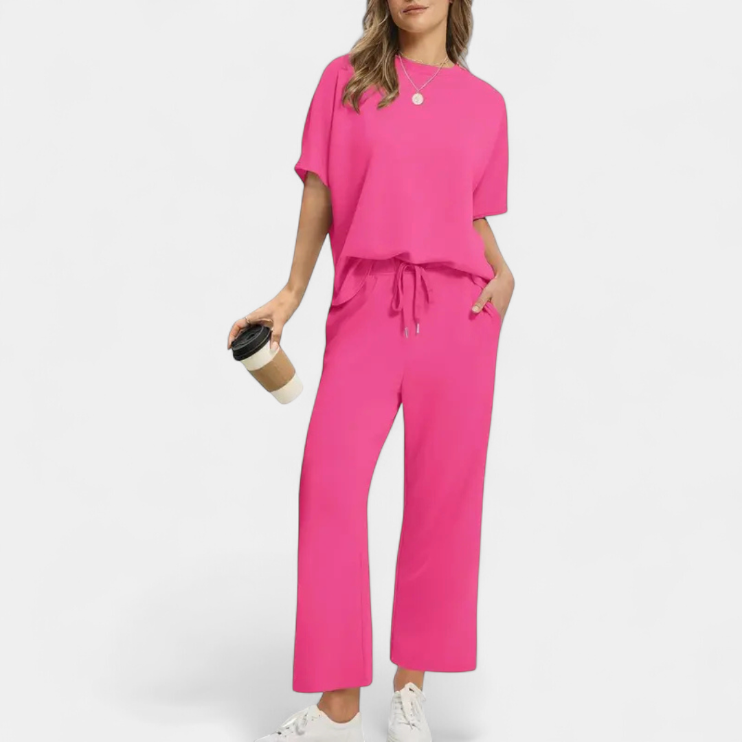 JULIE™ – Women's Oversized Cropped Lounge Set