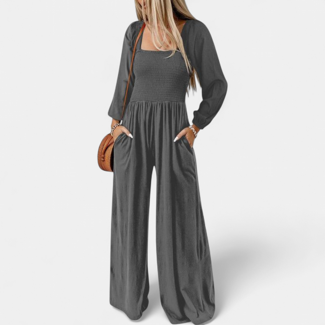 KISHA™ - Chic Loose Overall Wide Leg Jumpsuit