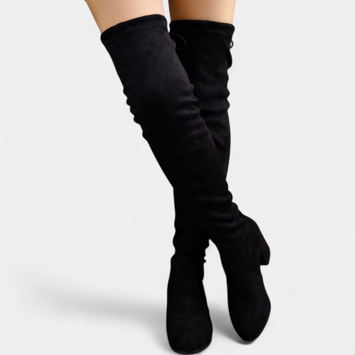TRIXY™ – Fashionable Mid Heel Over-the-Knee Boots