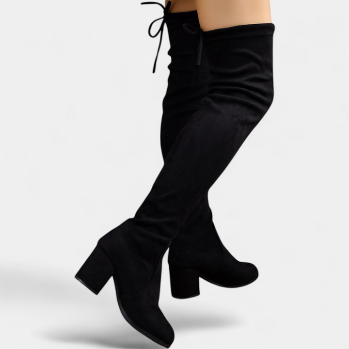 TRIXY™ – Fashionable Mid Heel Over-the-Knee Boots