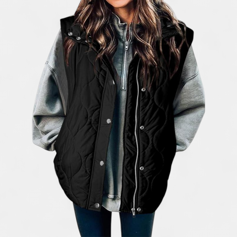 OLIVIA™ - Women's Casual Oversized Puffer Vest with Stand Collar
