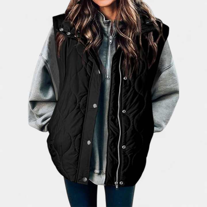OLIVIA™ - Women's Casual Oversized Puffer Vest with Stand Collar