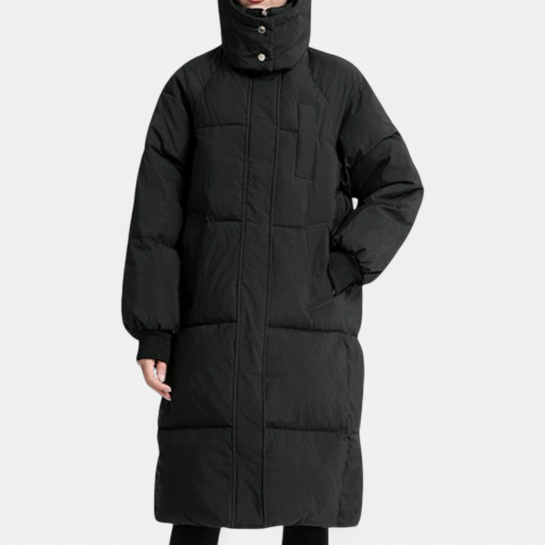 WINTARA™ – Cozy Oversized Hooded Long Puffer Coat
