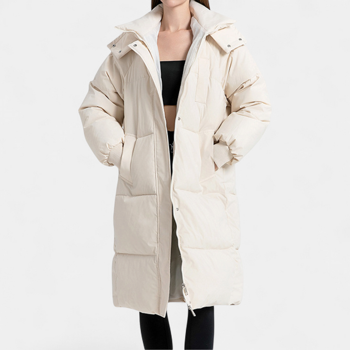 WINTARA™ – Cozy Oversized Hooded Long Puffer Coat