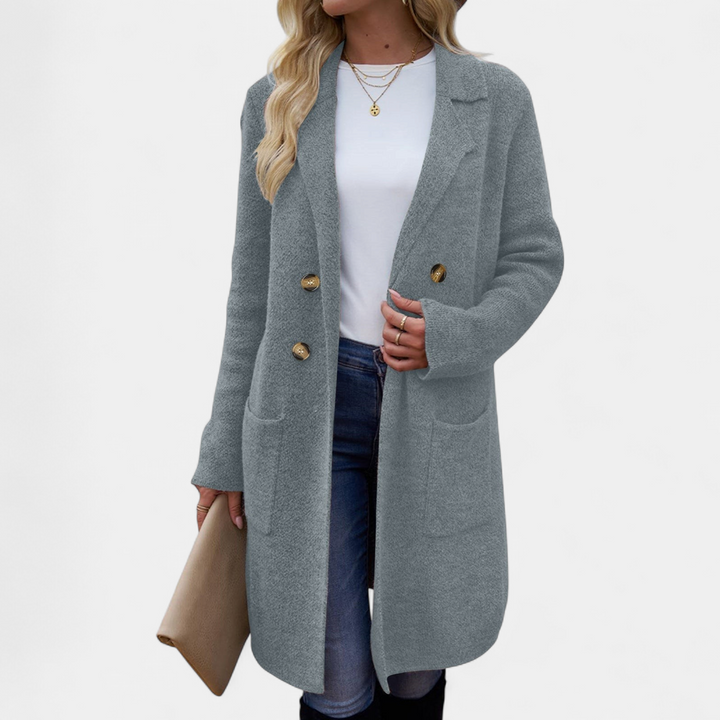 ZAHEKA™ - Casual Long Sleeve Mid Length Coat