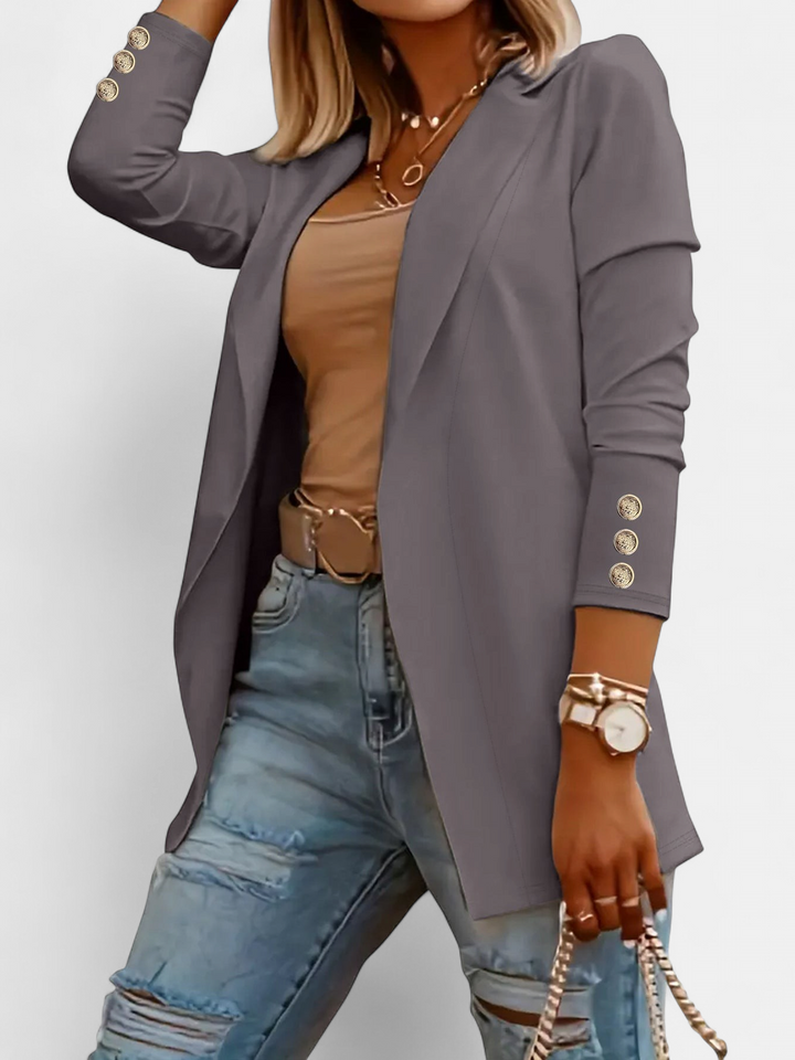 ODIN™ - Casual Long Sleeve Open Front Blazer