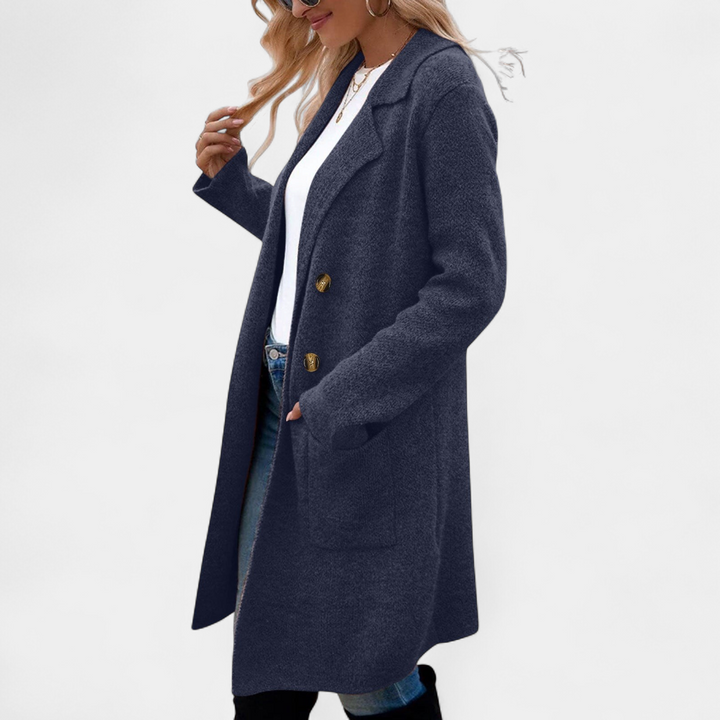 ZAHEKA™ - Casual Long Sleeve Mid Length Coat
