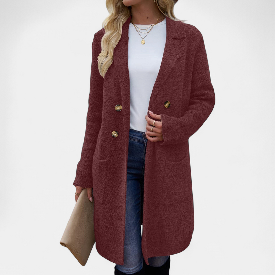 ZAHEKA™ - Casual Long Sleeve Mid Length Coat
