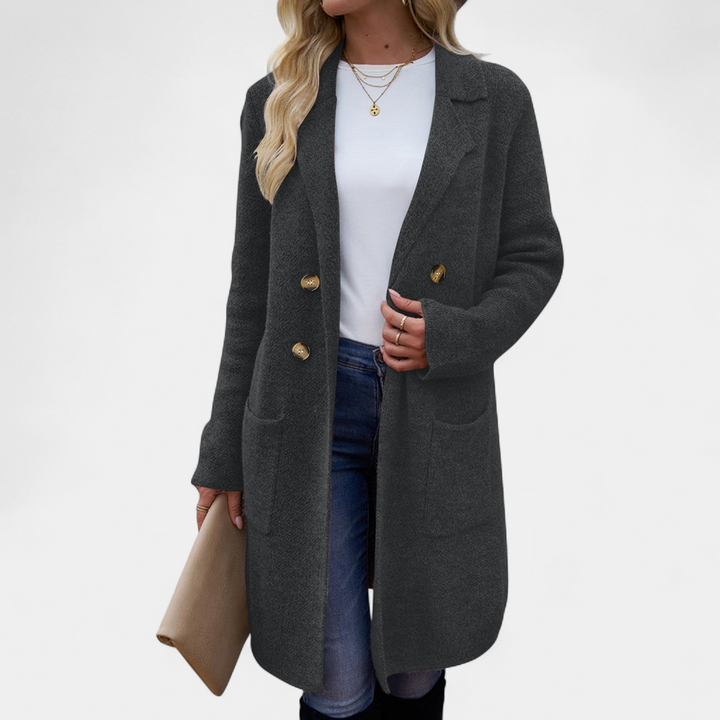 ZAHEKA™ - Casual Long Sleeve Mid Length Coat
