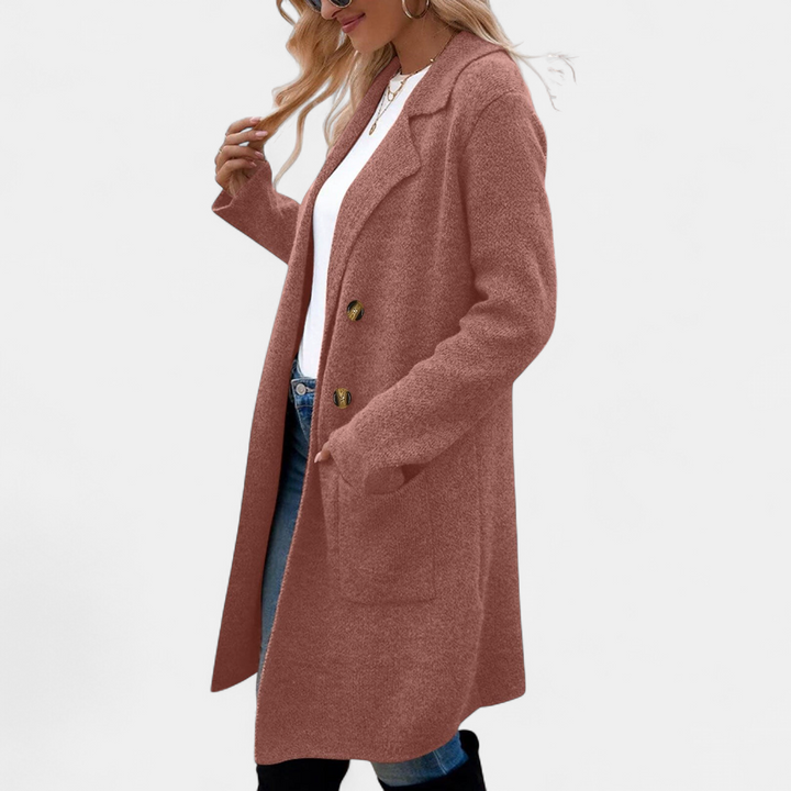 ZAHEKA™ - Casual Long Sleeve Mid Length Coat