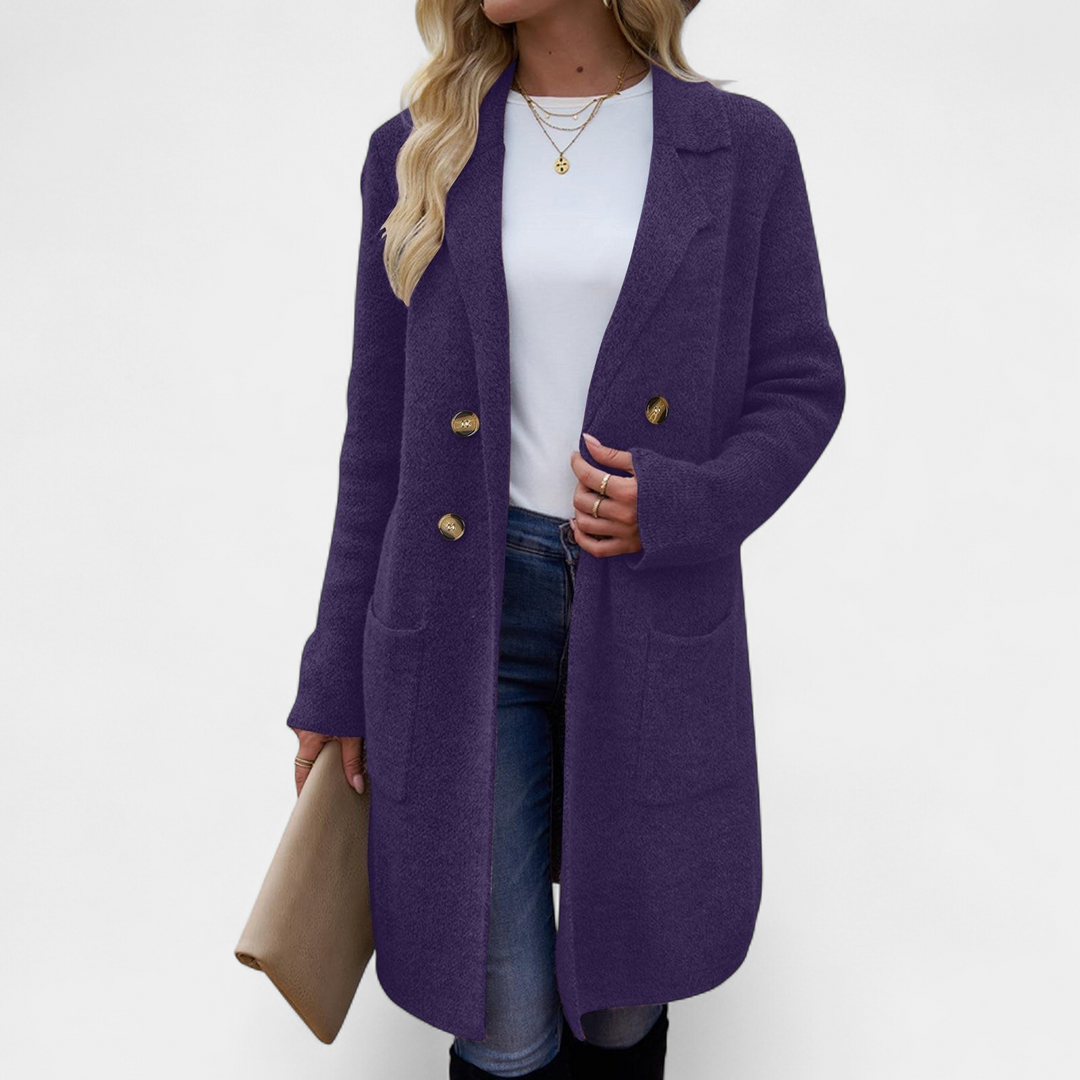 ZAHEKA™ - Casual Long Sleeve Mid Length Coat