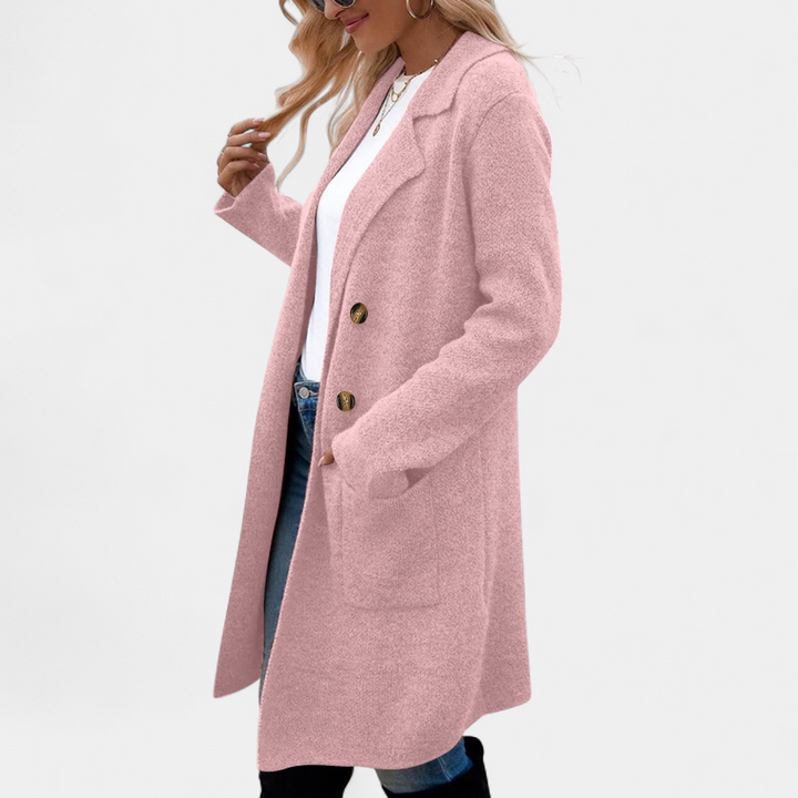 ZAHEKA™ - Casual Long Sleeve Mid Length Coat