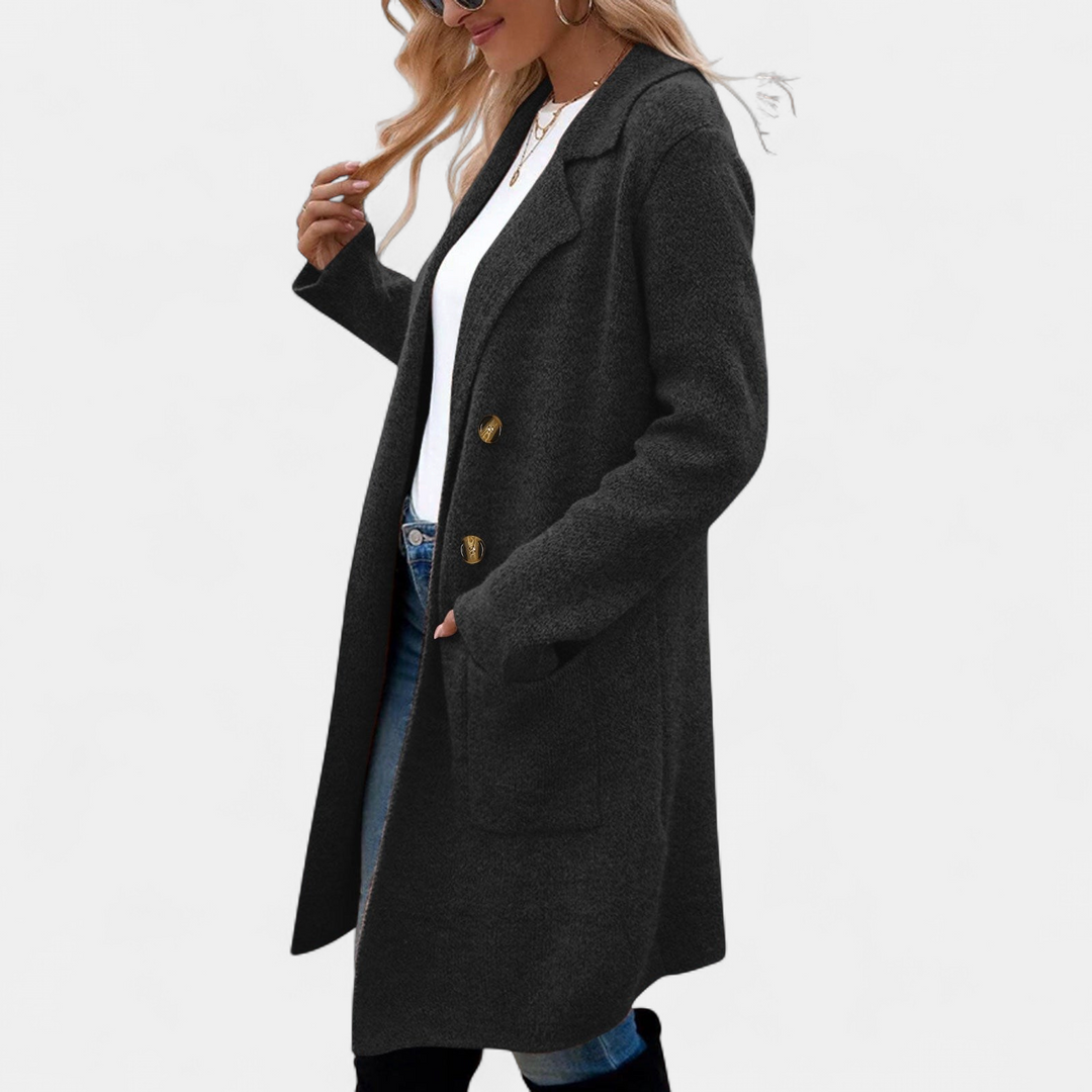 ZAHEKA™ - Casual Long Sleeve Mid Length Coat