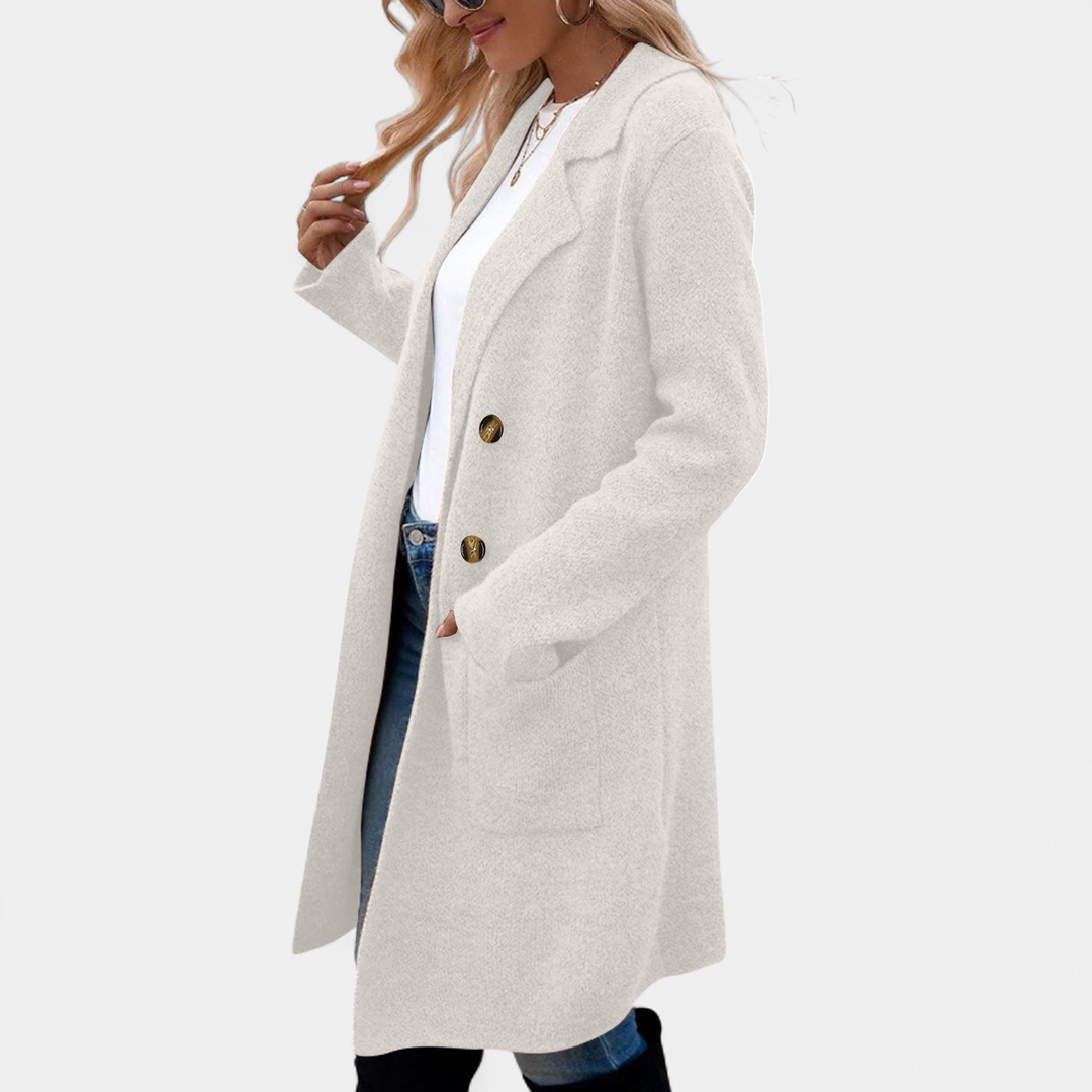 ZAHEKA™ - Casual Long Sleeve Mid Length Coat