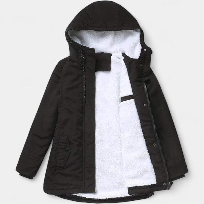 AMINA™ - Thick Winter Coat with Hood and Quilted Lining for Winter Warmth