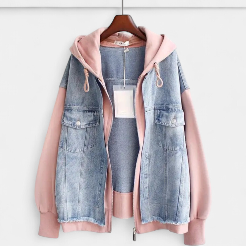 MIRA™ | Dual-Tone Denim Jacket