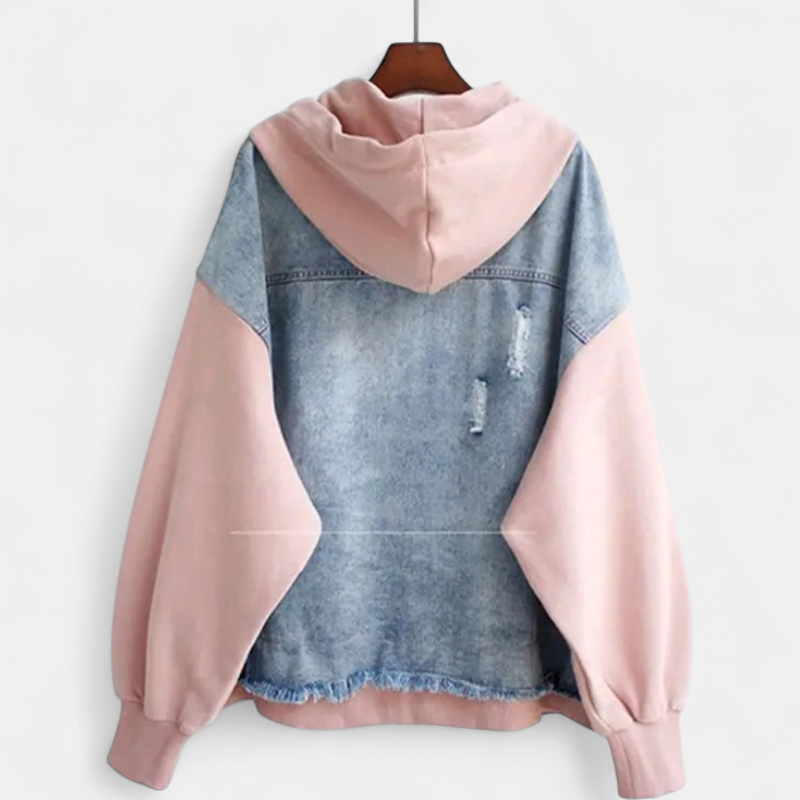 MIRA™ | Dual-Tone Denim Jacket