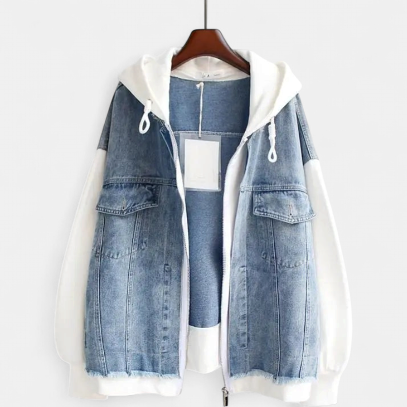 MIRA™ | Dual-Tone Denim Jacket