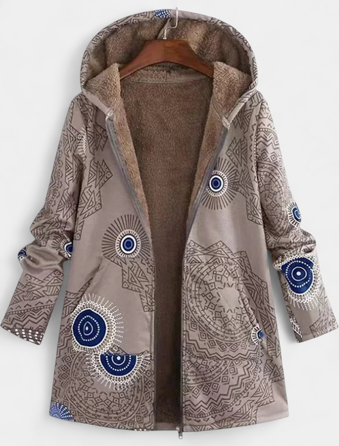 ZAHARA™ | Artistic Fleece-Lined Jacket