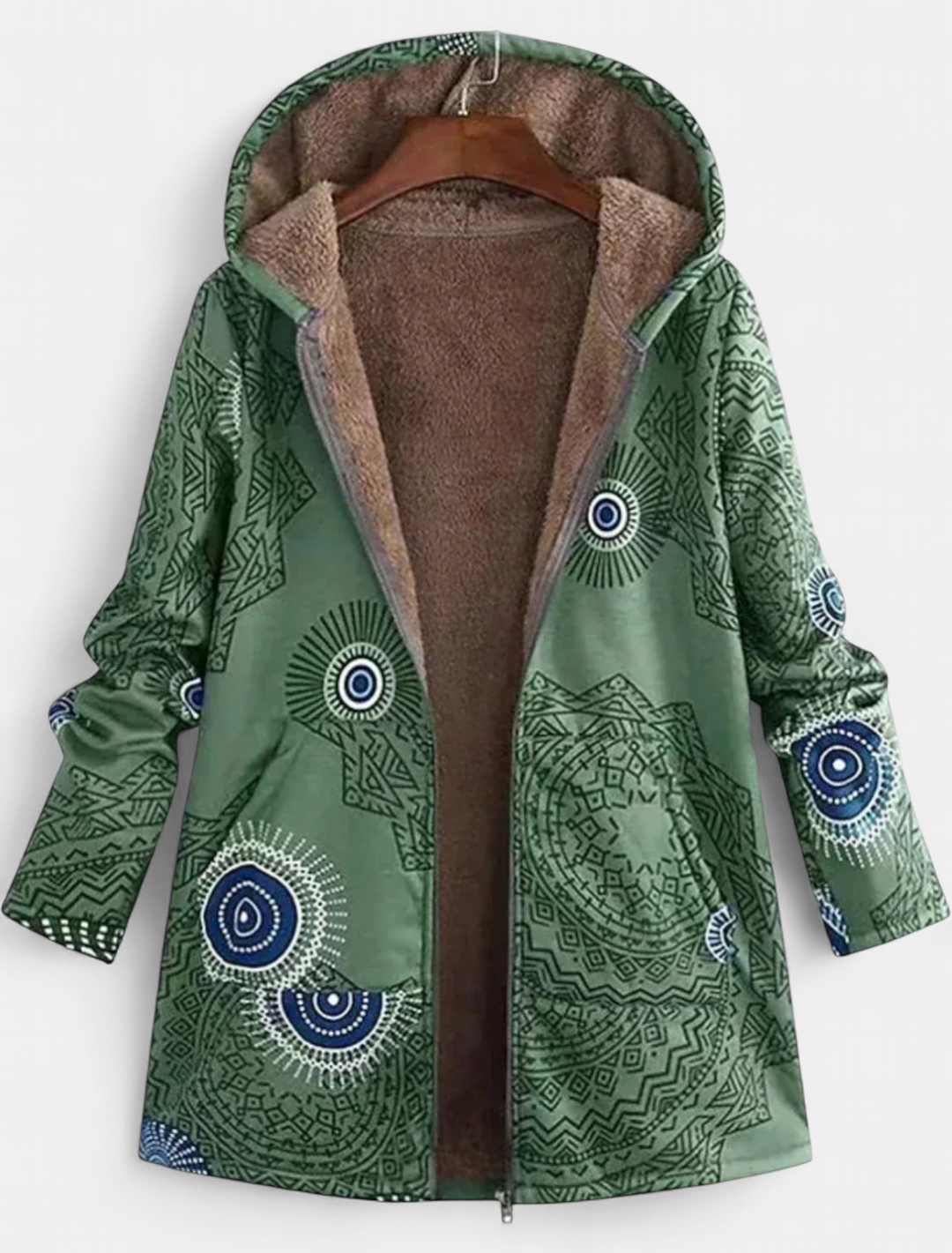 ZAHARA™ | Artistic Fleece-Lined Jacket
