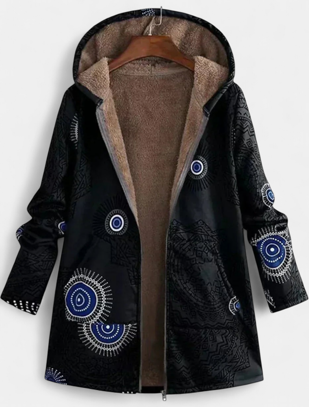 ZAHARA™ | Artistic Fleece-Lined Jacket