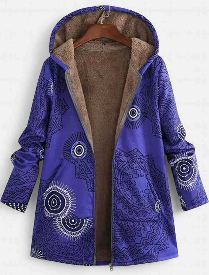 ZAHARA™ | Artistic Fleece-Lined Jacket