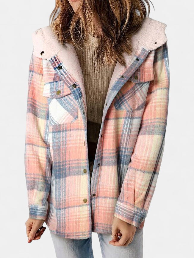AMELIA™ - Women’s Plaid Hooded Flannel Jacket for Autumn & Winter