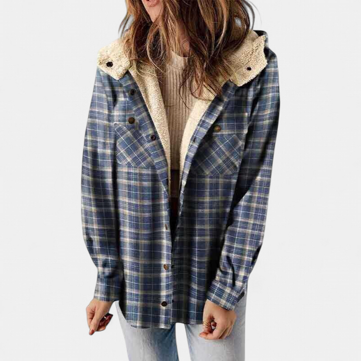 AMELIA™ - Women’s Plaid Hooded Flannel Jacket for Autumn & Winter