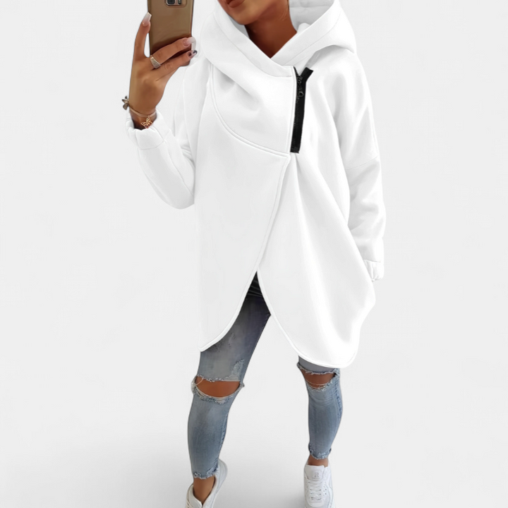 VANIA™ - Plus Size Half-Zip Pullover Hoodie
