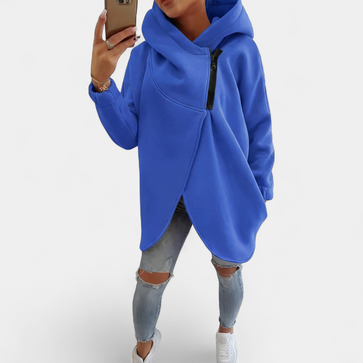 VANIA™ - Plus Size Half-Zip Pullover Hoodie