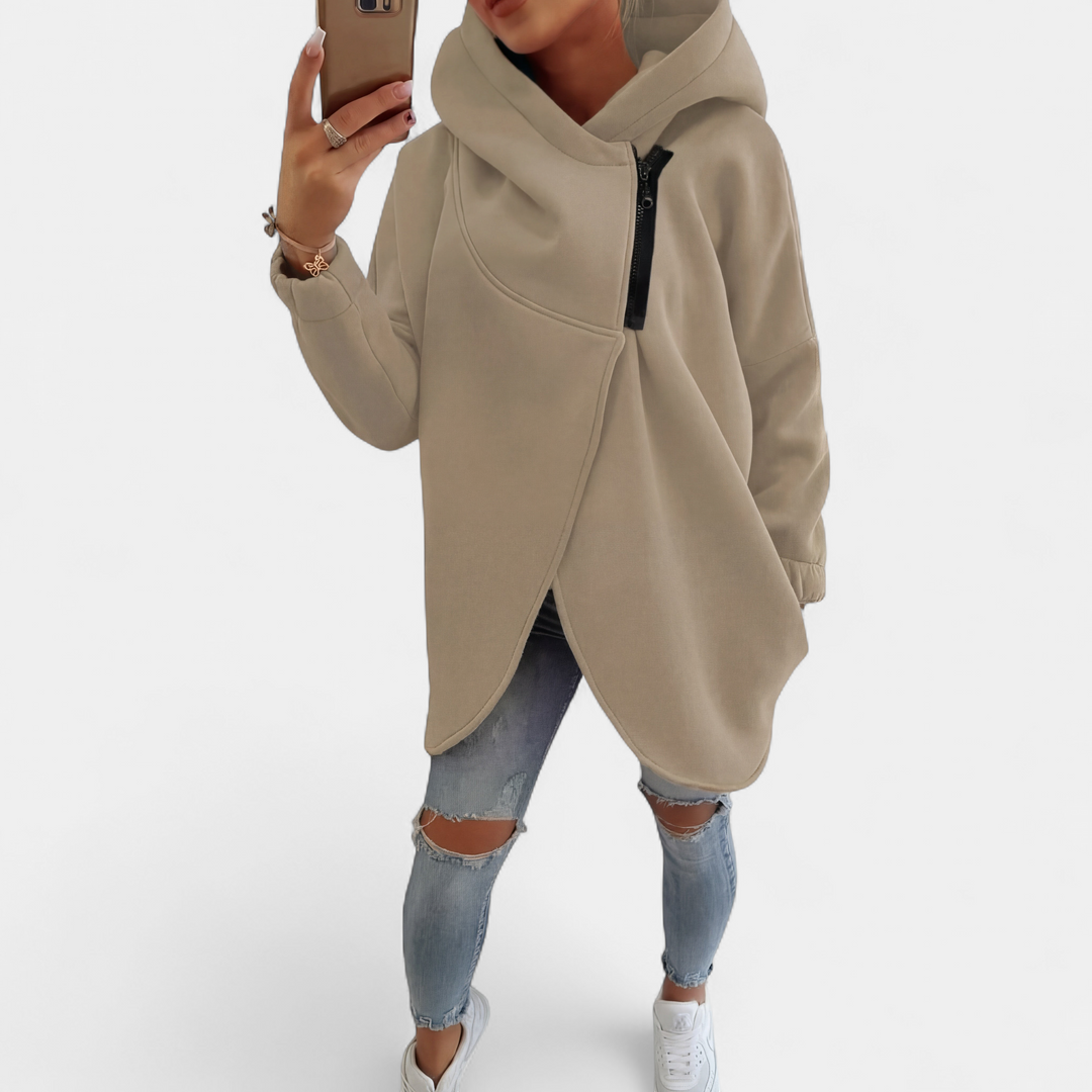 VANIA™ - Plus Size Half-Zip Pullover Hoodie