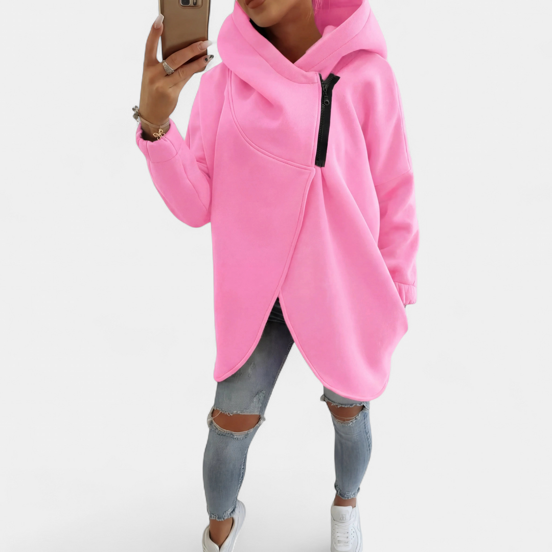 VANIA™ - Plus Size Half-Zip Pullover Hoodie
