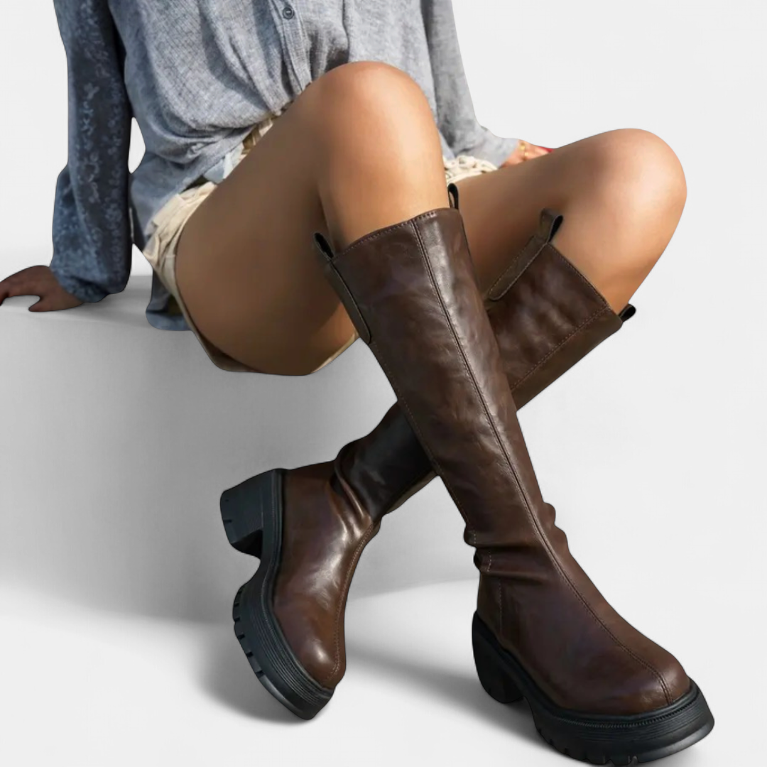 BRITTA™ – Cozy Fleece-Lined Tall Shaft Booties