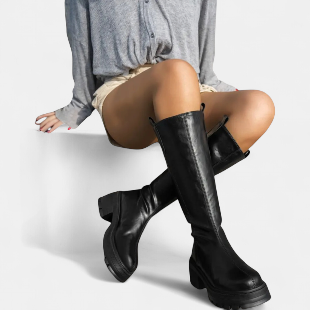 BRITTA™ – Cozy Fleece-Lined Tall Shaft Booties