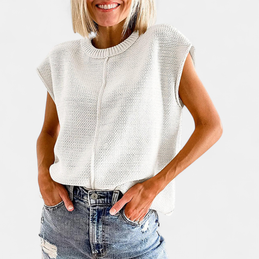 MAISIE™ - Casual Minimalist Crewneck Sleeveless Top