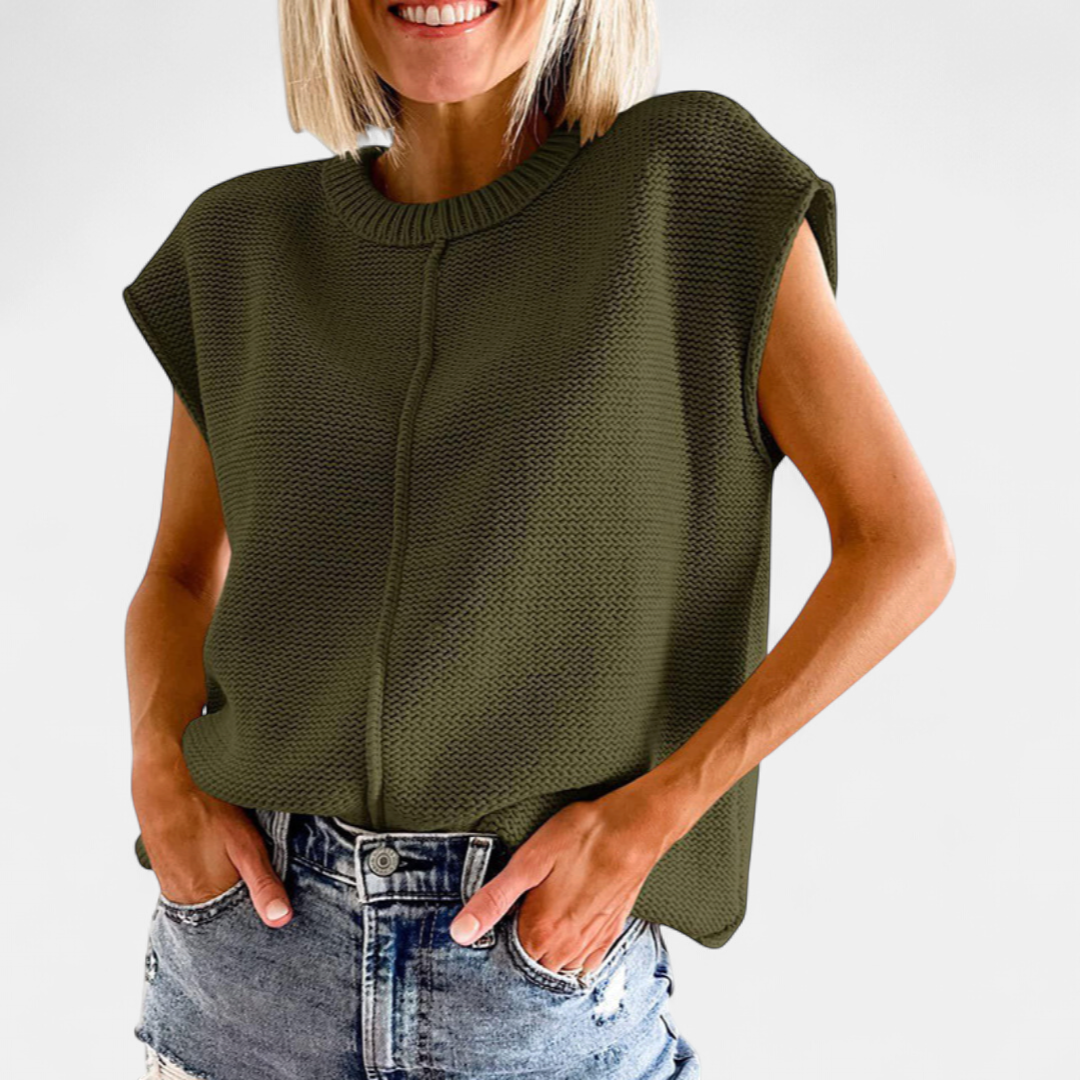 MAISIE™ - Casual Minimalist Crewneck Sleeveless Top